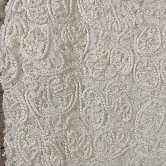 ZARA lace embroidered short white/ivory dress Size Small - Picture 4 of 8